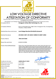 bevictor伟德官网耐高温电线CE证书