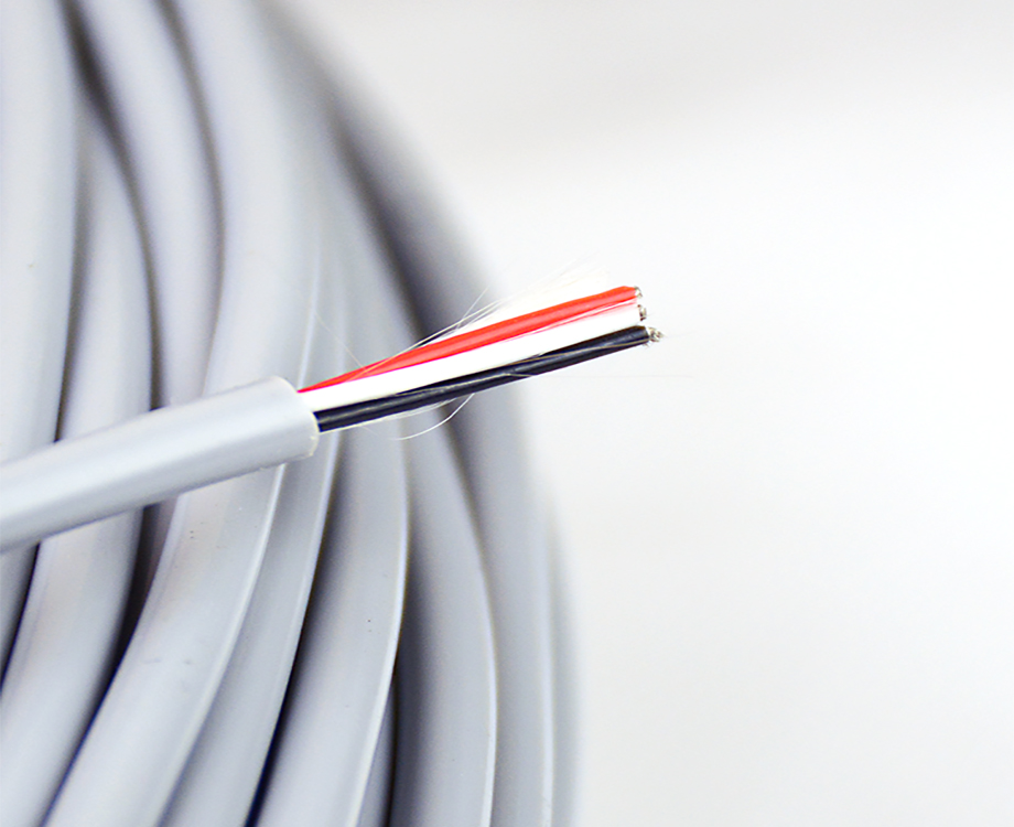 3 Core12 awg Grey FEP Coated Silicone Insulated Cable 1