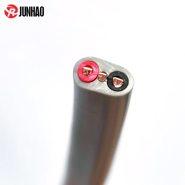 1-24062913502A57 PVC Flat Cable with Drain Wire 2.5MM Twin Flat Cable PVC 2 Core Flat Cable